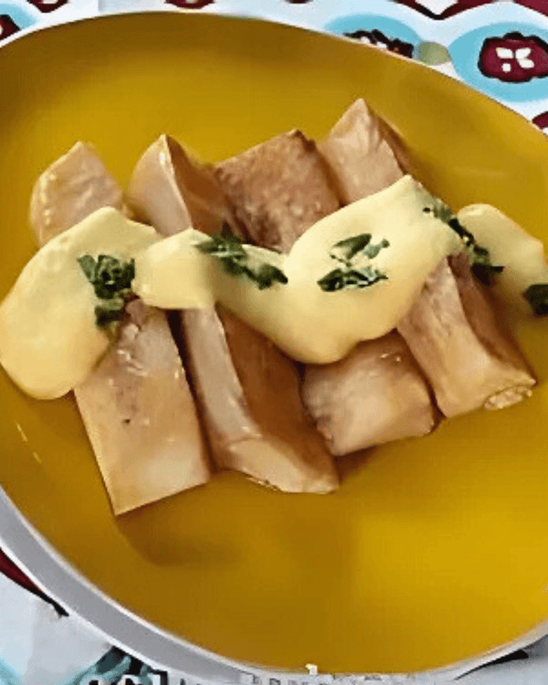 Fried Yucca with Huancaína Sauce recipe