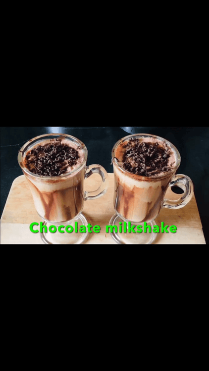 Simple and Easy Chocolate Milkshake recipe