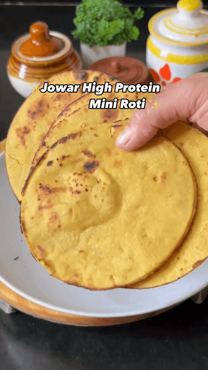 Jowar High Protein Mini Roti recipe