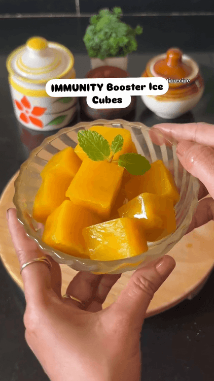 Frozen Immunity Booster Ice Cubes recipe
