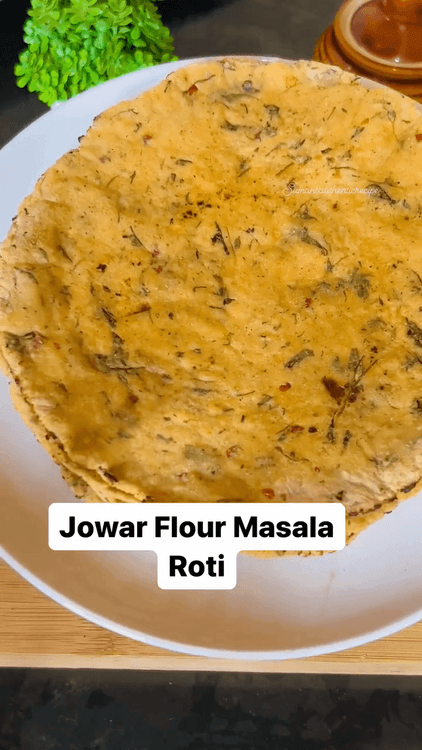 Jowar Flour Masala Roti recipe