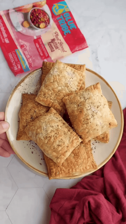 Vegan Keema Puffs recipe