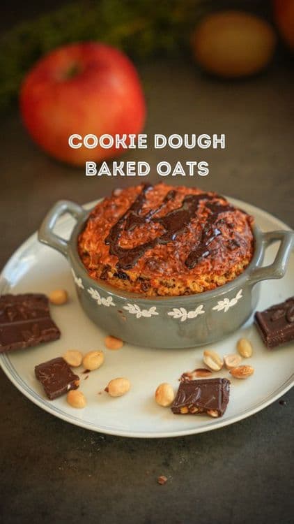 Cookie Dough Style Baked Oats recipe