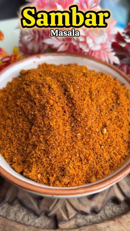 Homemade Sambar Masala recipe