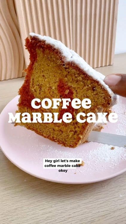 Coffee Marble Cake recipe