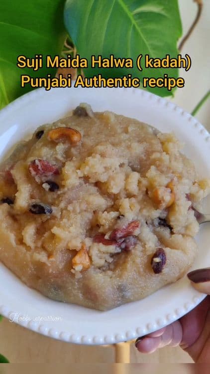 Suji Maida Halwa (Kadah) recipe