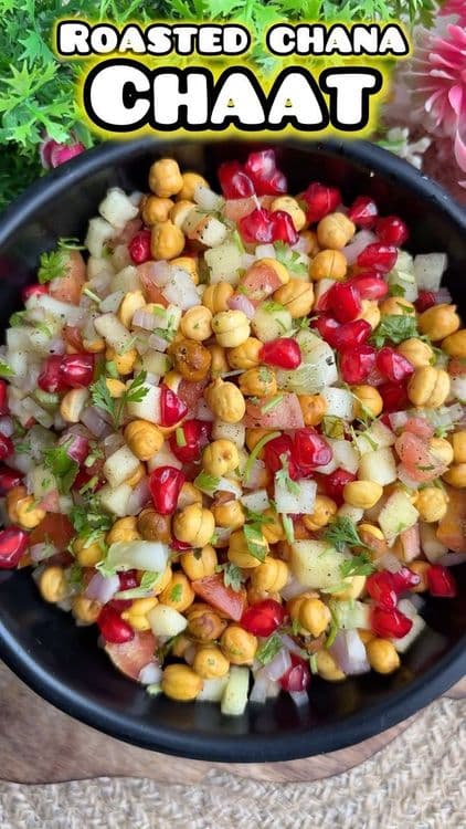 Protein-Rich Roasted Chana Chaat recipe