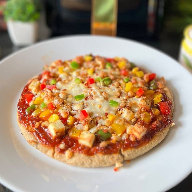 Low Calories Healthy Pizza Without Maida recipe