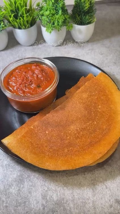 Instant Dosa with Kara Chutney recipe