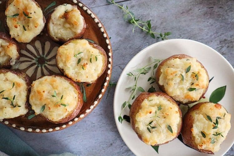 Cheesy Twice Baked New Potatoes recipe