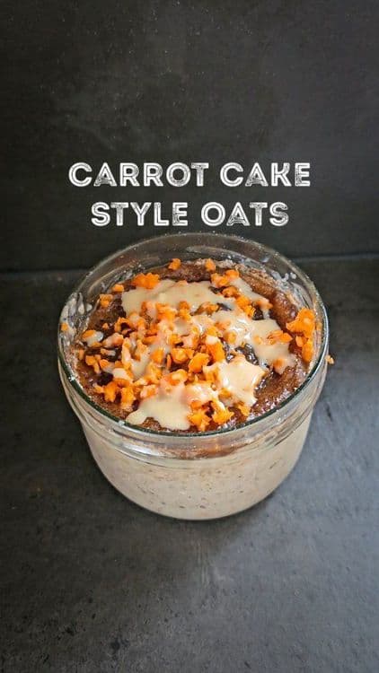 Carrot Cake Style Overnight Oats recipe