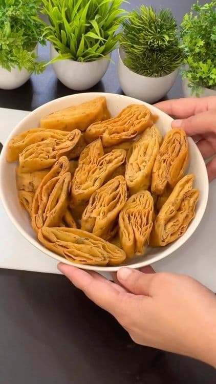 Layered Nimki recipe