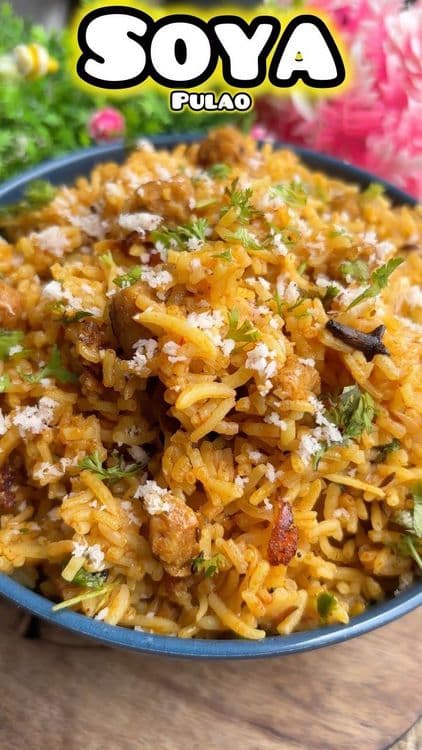 Soya Pulao recipe