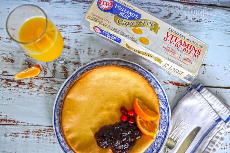 Dutch Baby with Maple Cranberry Syrup recipe