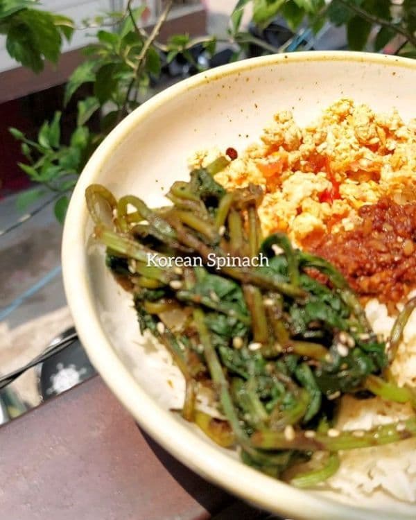 Korean Spinach recipe