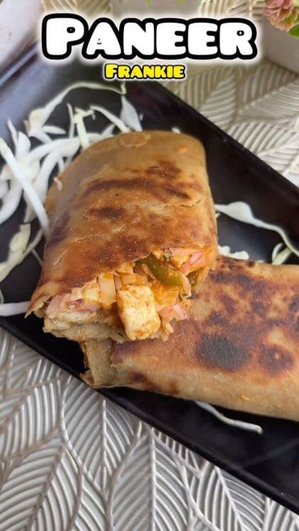 Whole Wheat Paneer Frankie recipe