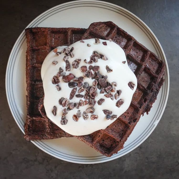 Lentil-Cacao Waffles recipe
