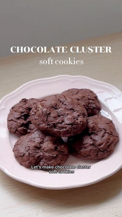 Chocolate Cluster Soft Cookies recipe