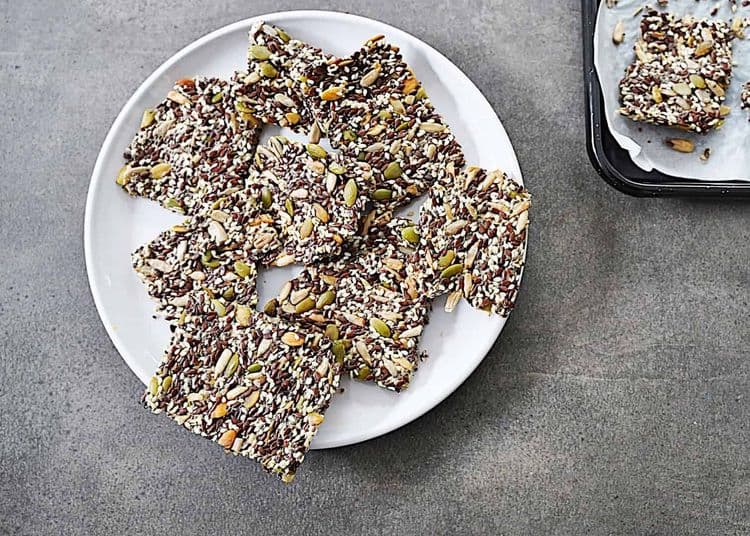 Olive Oil, Rosemary and Seed Crackers recipe