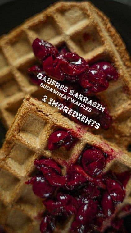 Buckwheat Waffles - 2 Ingredients recipe