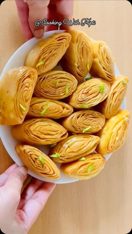 Khaja - Layered Bihari Sweet recipe