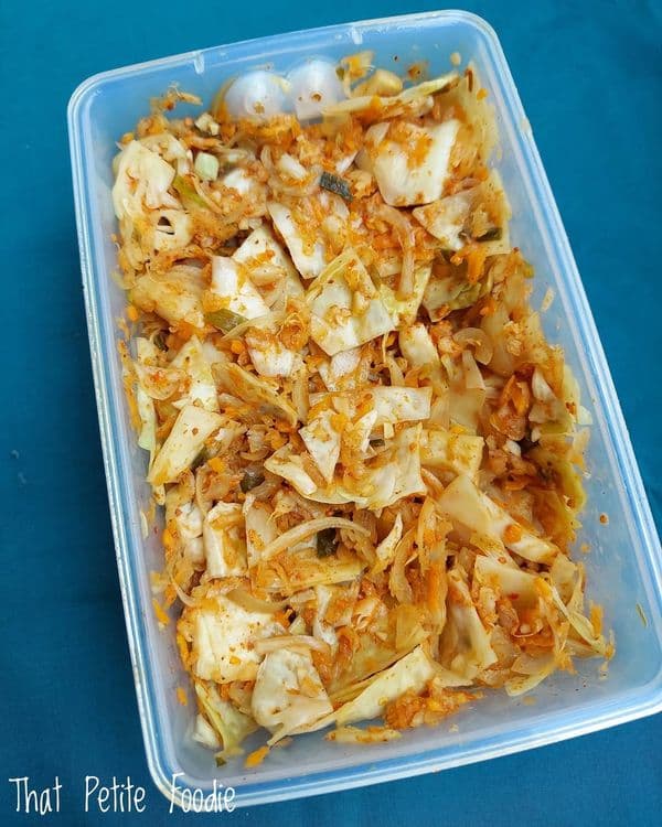 Kimchi with Indian Cabbage recipe