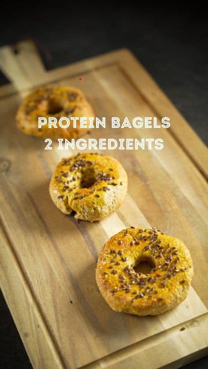 Protein Bagels - 2 Ingredients recipe