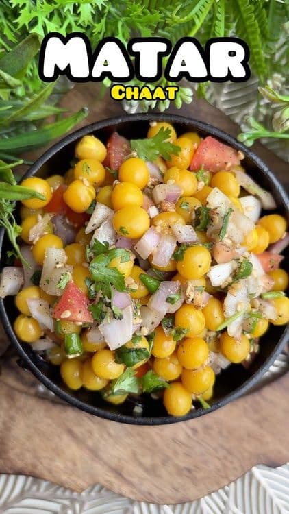 Chatpata Matar Chaat recipe