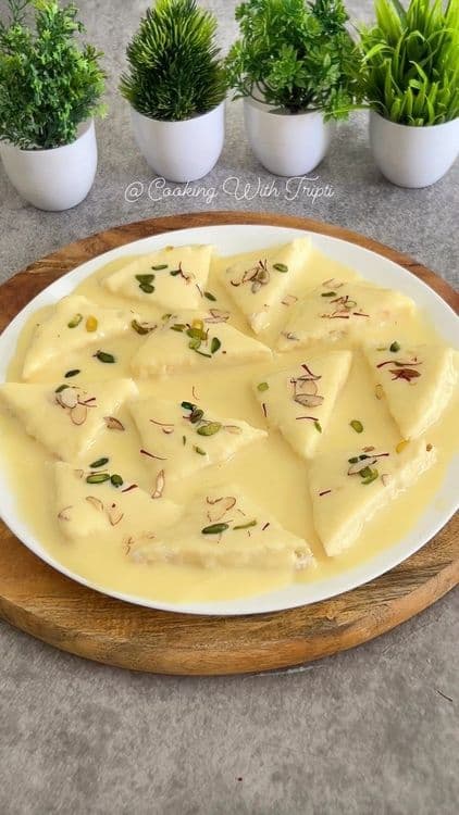 Bread Pudding with Kiwi Cream recipe