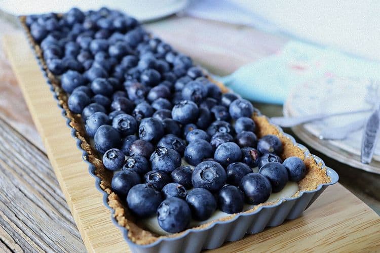 French Blueberry Lemon Tart recipe