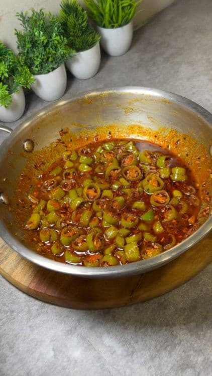 Hari Mirch Ka Khatta - Mitha Achar recipe