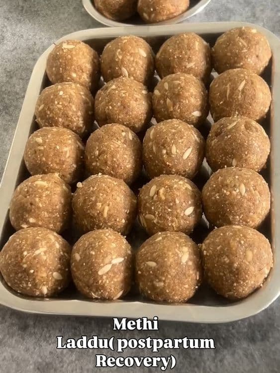 Methi Laddu (Fenugreek Laddu) for Postpartum Recovery recipe