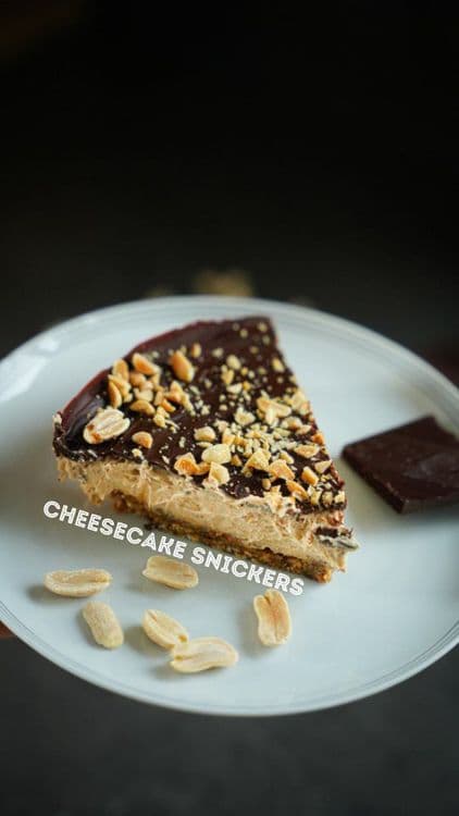 Vegan Snickers Cheesecake recipe