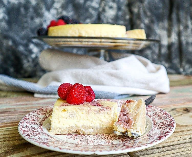 Raspberry White Chocolate Cheesecake recipe