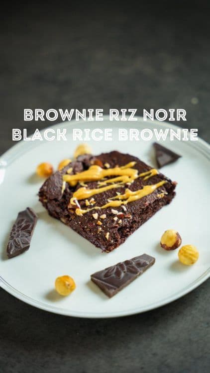 Black Rice Protein Brownie recipe