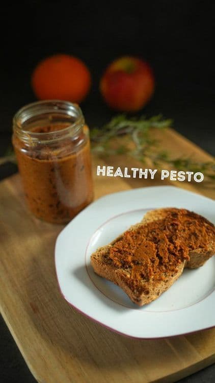 Light Homemade Pesto Rosso recipe