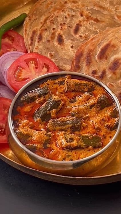 Rajasthani Dahi Masala Bhindi recipe