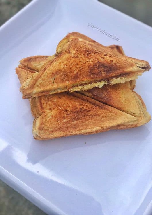 Egg and Sardine Toasted Bread recipe