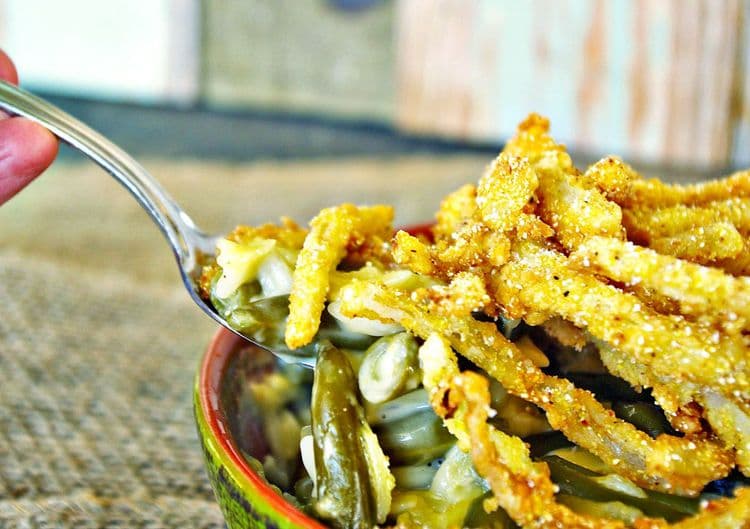 Cheesy Green Bean Casserole recipe