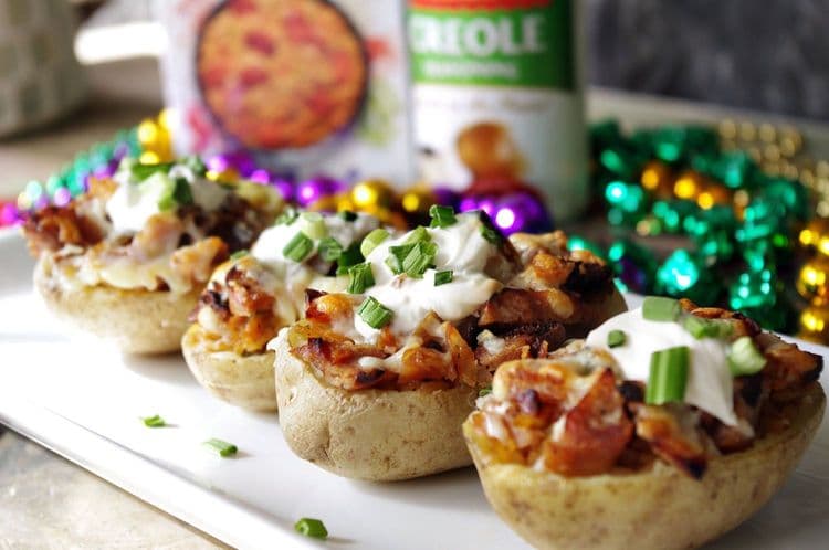 Twice Baked Jambalaya Potatoes recipe