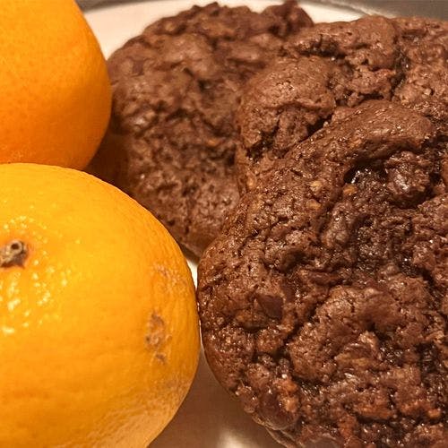 Double Chocolate Chip and Orange Cookies  recipe