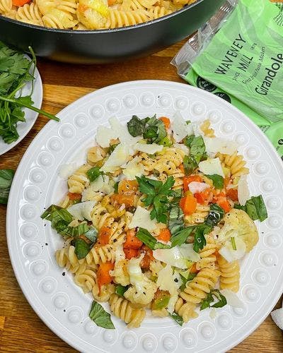 Girandole with Vegetables & Cheese recipe