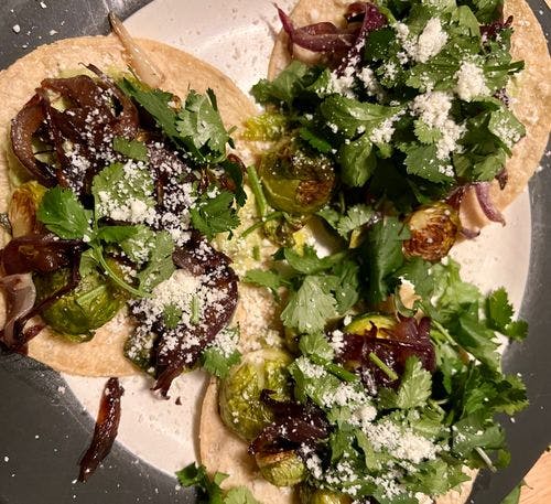 Brussel Sprout Tacos  recipe
