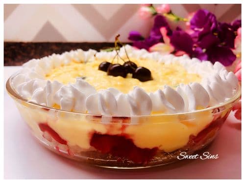 CUSTARD TRIFLE  recipe