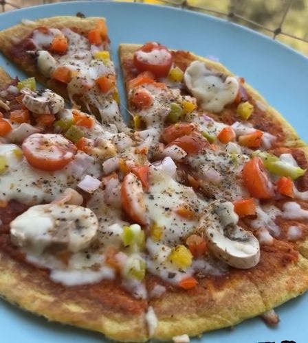 Weightloss pizza  recipe