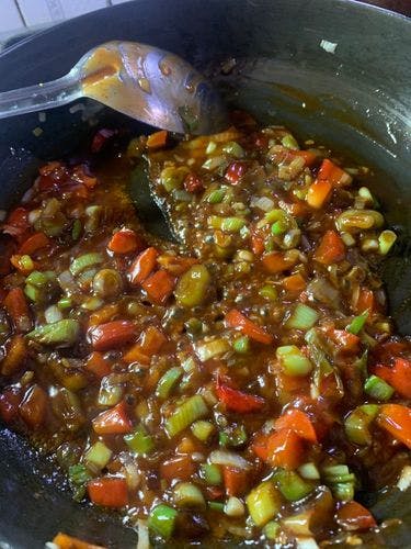 Spicy-Fried-Corn-Vegetables-With Sauce-And-Water.jpg