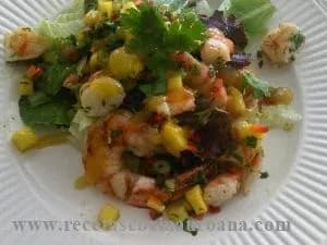 Shrimp with Mango Vinaigrette recipe