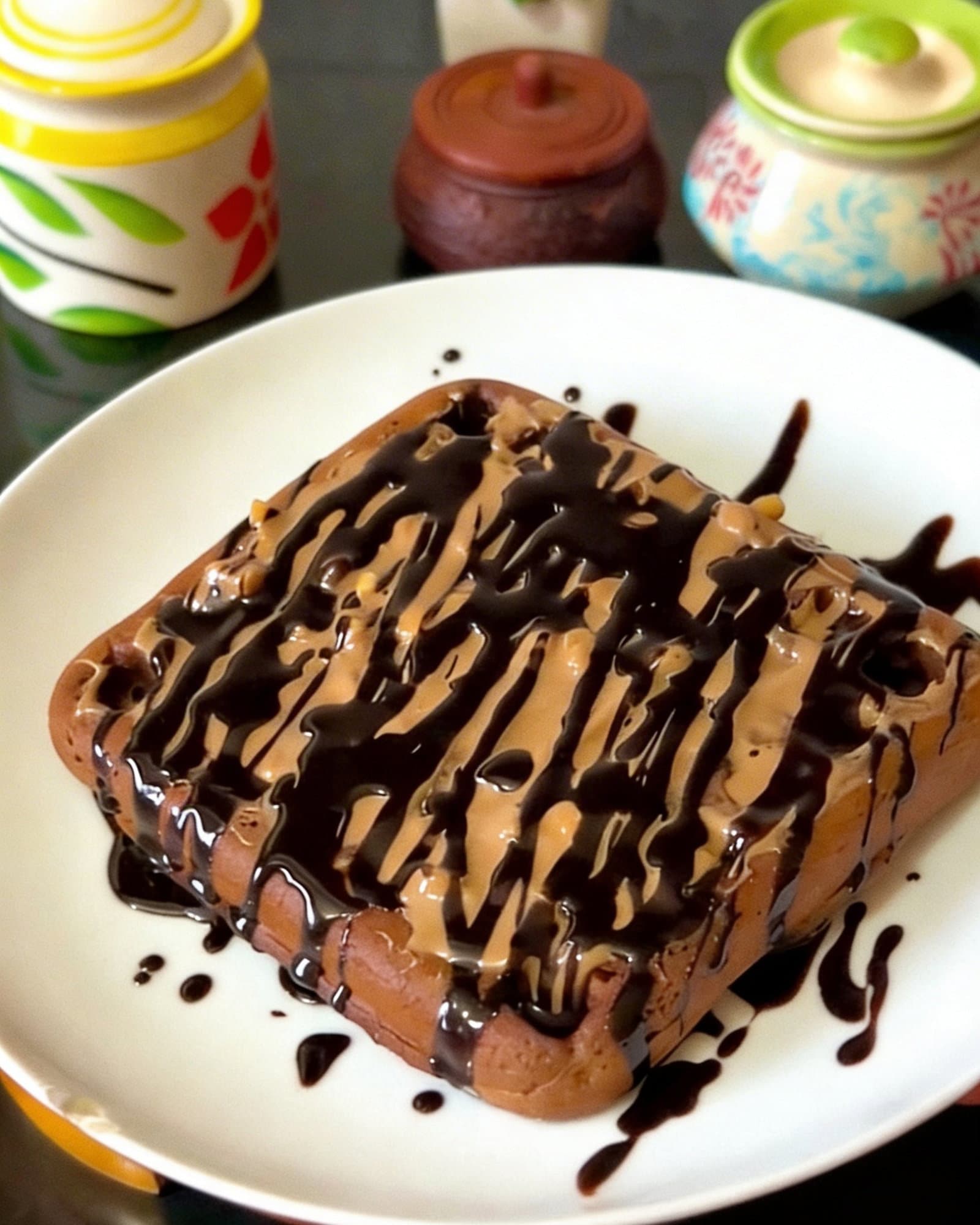 5-Minute Chocolate Almond Waffle recipe