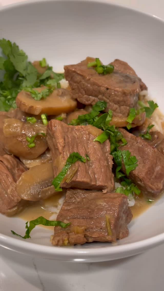 GF/DF Beef and Mushroom Coconut Stew recipe