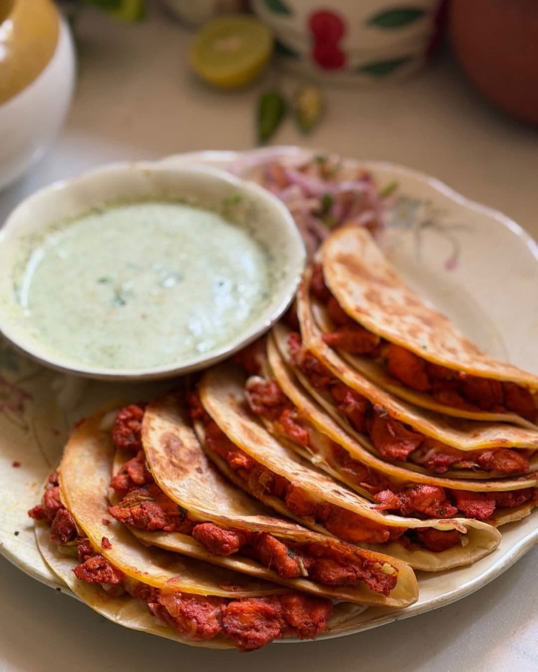 Chicken Tikka Tacos (Ramadan / Iftar Special Snack) recipe